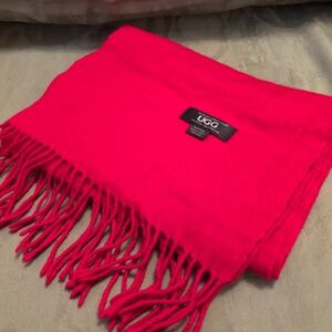 UGG Ozwear Red merino wool/cashmere scarf